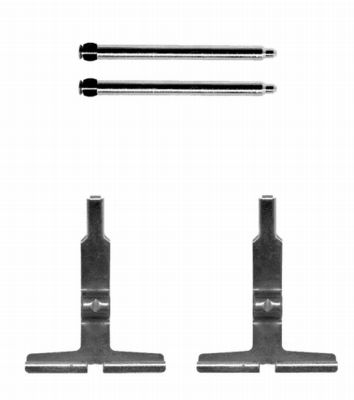 HELLA Accessory Kit, disc brake pad - K0295 - for e.g. MERCEDES-BENZ 8DZ355204-061