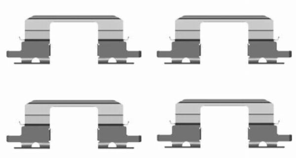 HELLA Accessory Kit, disc brake pad - K0262 - for e.g. SUBARU 8DZ355203-821