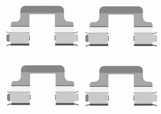 HELLA Accessory Kit, disc brake pad - K0299 - for e.g. AUDI / SEAT / SKODA / VOLKSWAGE 8DZ355204-101