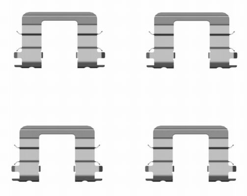HELLA Accessory Kit, disc brake pad - K0302 - for e.g. DODGE / HYUNDAI / KIA 8DZ355204-131