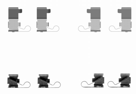 HELLA Accessory Kit, disc brake pad - K0303 - for e.g. LEXUS / TOYOTA 8DZ355204-141