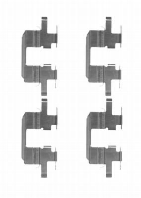 HELLA Accessory Kit, disc brake pad - K0304 - for e.g. CHEVROLET / SAAB / SUBARU 8DZ355204-151