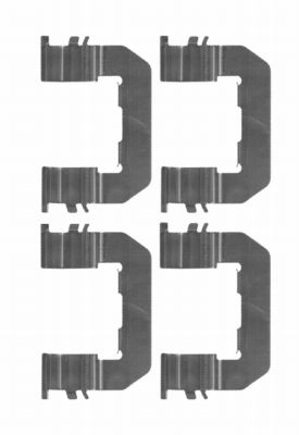 HELLA Accessory Kit, disc brake pad - K0274 - for e.g. HYUNDAI / KIA 8DZ355203-931