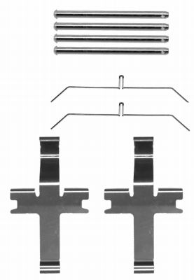 HELLA Accessory Kit, disc brake pad - K0307 - for e.g. SUBARU / TOYOTA 8DZ355204-171