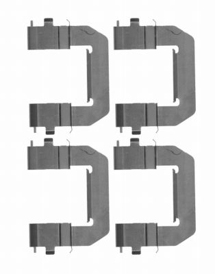 HELLA Accessory Kit, disc brake pad - K0312 - for e.g. BUICK / CHEVROLET / HOLDEN / OP 8DZ355204-221