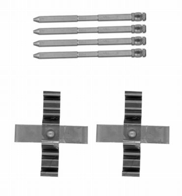 HELLA Accessory Kit, disc brake pad - K0319 - for e.g. BMW 8DZ355204-281