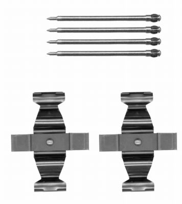 HELLA Accessory Kit, disc brake pad - K0321 - for e.g. MERCEDES-BENZ 8DZ355204-301