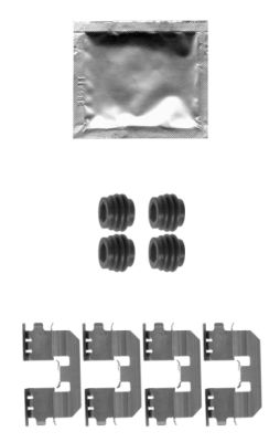 HELLA Accessory Kit, disc brake pad - K0324 - for e.g. HONDA 8DZ355204-331