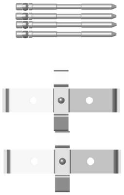 HELLA Accessory Kit, disc brake pad - K0233 - for e.g. ALFA ROMEO / LANCIA 8DZ355203-571
