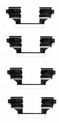 HELLA Accessory Kit, disc brake pad - K0235 - for e.g. CITROEN / PEUGEOT 8DZ355203-591
