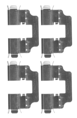 HELLA Accessory Kit, disc brake pad - K0241 - for e.g. HONDA 8DZ355203-651