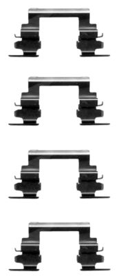 HELLA Accessory Kit, disc brake pad - K0250 - for e.g. CITROEN / DODGE / JEEP / MITSUB 8DZ355203-721