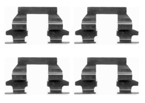 HELLA Accessory Kit, disc brake pad - K0253 - for e.g. INFINITI / NISSAN / RENAULT 8DZ355203-751