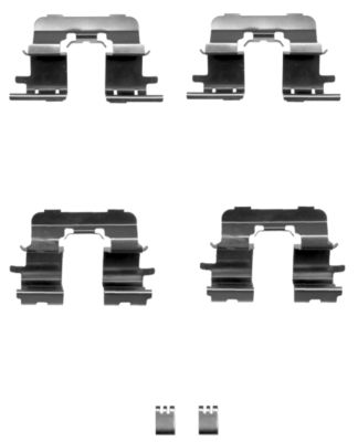 HELLA Accessory Kit, disc brake pad - K0272 - for e.g. TOYOTA 8DZ355203-911