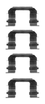 HELLA Accessory Kit, disc brake pad - K0276 - for e.g. CHEVROLET / DAEWOO / HOLDEN 8DZ355203-951