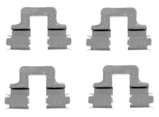 HELLA Accessory Kit, disc brake pad - K0229 - for e.g. ALFA ROMEO / AUDI / LANCIA / SE 8DZ355203-551