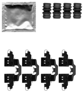 HELLA Accessory Kit, disc brake pad - K0269 - for e.g. ASTON MARTIN / SCION / SUBARU / 8DZ355203-881