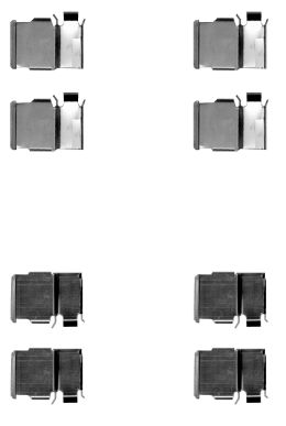 HELLA Accessory Kit, disc brake pad - K0337 - for e.g. LEXUS / MITSUBISHI / TOYOTA 8DZ355204-421