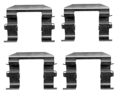 HELLA Accessory Kit, disc brake pad - K0344 - for e.g. HYUNDAI / KIA 8DZ355204-491