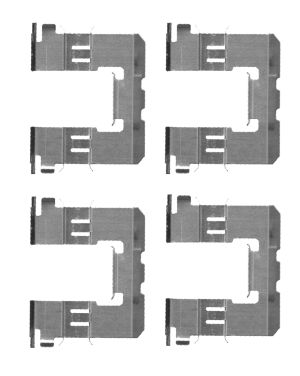 HELLA Accessory Kit, disc brake pad - K0354 - for e.g. NISSAN 8DZ355204-591