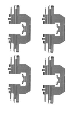 HELLA Accessory Kit, disc brake pad - K0355 - for e.g. MAZDA 8DZ355204-601