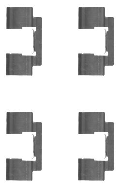 HELLA Accessory Kit, disc brake pad - K0356 - for e.g. CHRYSLER / DODGE 8DZ355204-611