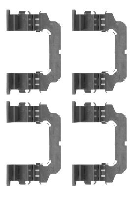 HELLA Accessory Kit, disc brake pad - K0357 - for e.g. NISSAN 8DZ355204-621