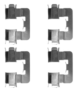 HELLA Accessory Kit, disc brake pad - K0358 - for e.g. TOYOTA 8DZ355204-631