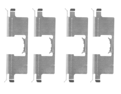HELLA Accessory Kit, disc brake pad - K0360 - for e.g. MG / ROVER 8DZ355204-651