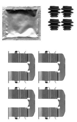 HELLA Accessory Kit, disc brake pad - K0376 - for e.g. HYUNDAI 8DZ355204-801