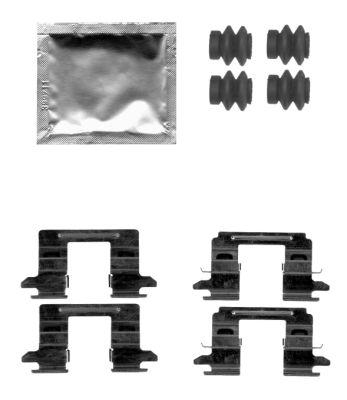 HELLA Accessory Kit, disc brake pad - K0388 - for e.g. INFINITI / NISSAN / SUZUKI 8DZ355205-201