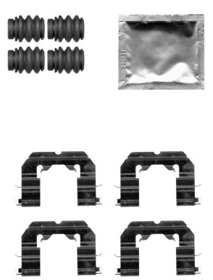HELLA Accessory Kit, disc brake pad - K0452 - for e.g. HYUNDAI / KIA 8DZ355205-231