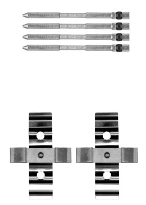 HELLA Accessory Kit, disc brake pad - K0459 - for e.g. ABARTH / FIAT / RENAULT 8DZ355205-261