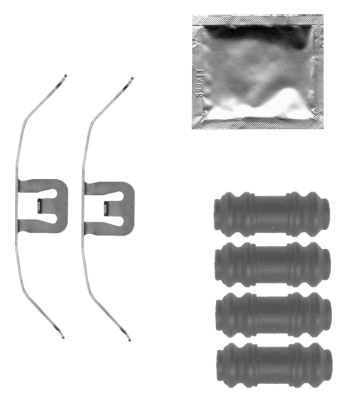 HELLA Accessory Kit, brake caliper - K0462 - for e.g. AUDI / DODGE / MERCEDES-BENZ 8DZ355205-481