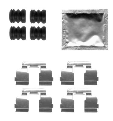 HELLA Accessory Kit, disc brake pad - K0465 - for e.g. DACIA / RENAULT 8DZ355205-291