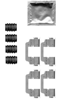 HELLA Accessory Kit, disc brake pad - K0468 - for e.g. BMW 8DZ355205-321