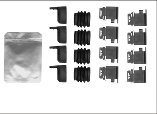 HELLA Accessory Kit, disc brake pad - K0673 - for e.g. NISSAN / OPEL / RENAULT / VAUXH 8DZ355206-001