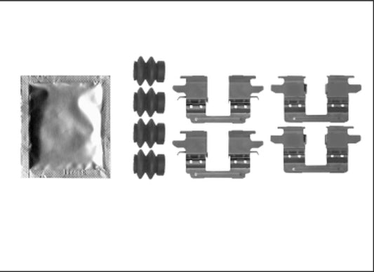 HELLA Accessory Kit, disc brake pad - K0679 - for e.g. NISSAN 8DZ355205-531