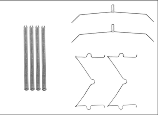 HELLA Accessory Kit, disc brake pad - K0681 - for e.g. TOYOTA 8DZ355205-641