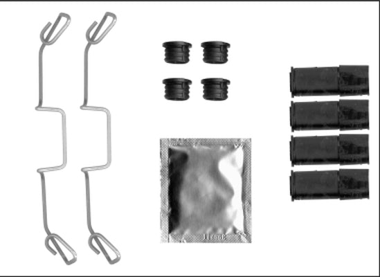 HELLA Accessory Kit, brake caliper - K0687 - for e.g. FORD / SEAT / VOLKSWAGEN 8DZ355205-611