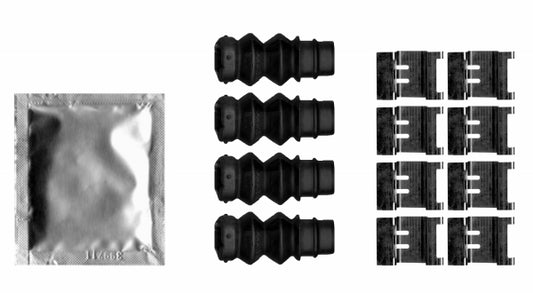 HELLA Accessory Kit, disc brake pad - K0702 8DZ355206-631