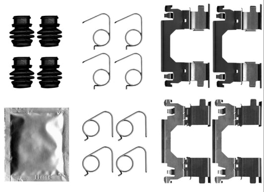 HELLA Accessory Kit, disc brake pad - K0713 8DZ355206-301