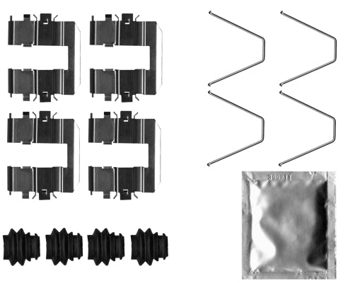 HELLA Accessory Kit, brake caliper - K0718 8DZ355205-781