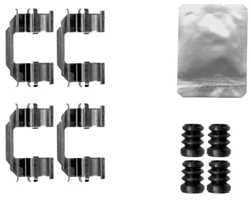 HELLA Accessory Kit, disc brake pad 8DZ355206-891