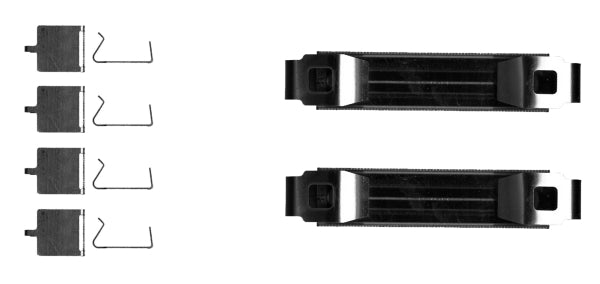 HELLA Accessory Kit, brake caliper - K0733 8DZ355205-681
