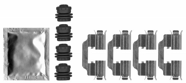 HELLA Accessory Kit, disc brake pad - K0782 8DZ355206-381