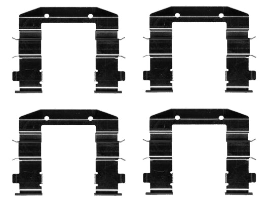 HELLA Accessory Kit, disc brake pad - K0745 8DZ355206-371