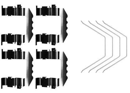 HELLA Accessory Kit, disc brake pad - K0766 8DZ355206-461
