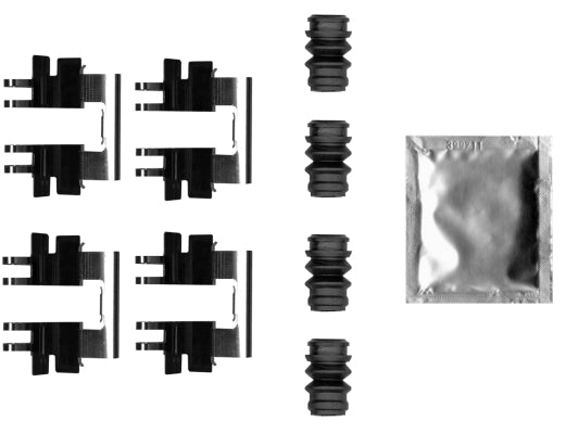 HELLA Accessory Kit, disc brake pad - K0750 8DZ355206-531