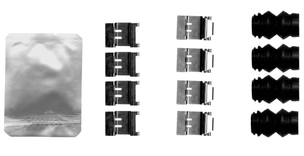 HELLA Accessory Kit, disc brake pad - K0801 8DZ355206-711
